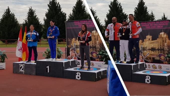 1er G.P. de España con el podio copado de arco compuesto y la medalla de plata para María Laorden