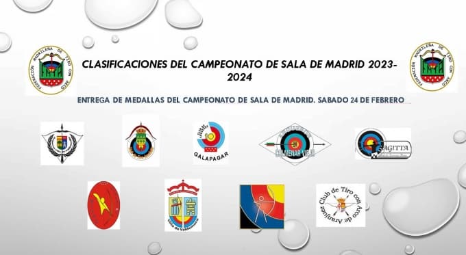 ENTREGA DE MEDALLAS DEL CAMPEONATO DE MADRID DE SALA 2024